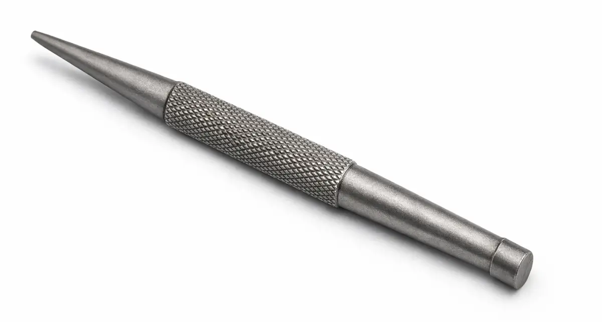 center punch tool used for marking drilling point on metal surface in workshop iti fitter