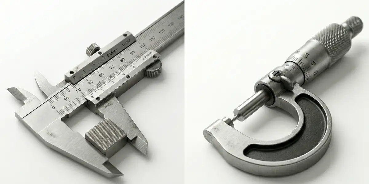difference between vernier caliper and micrometer comparison measuring tools workshop iti fitter