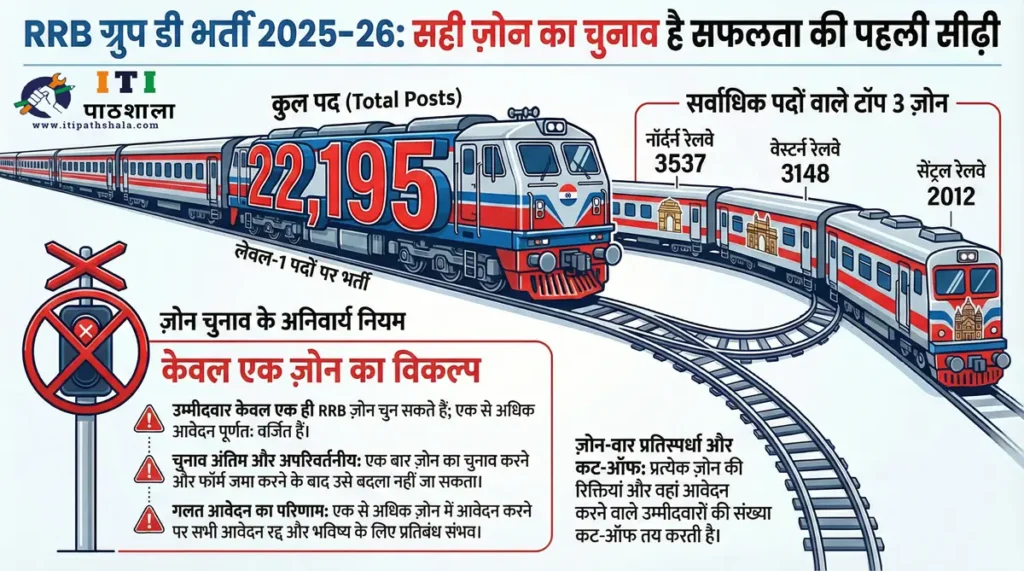 Railway Group D Recruitment 2026 Zones