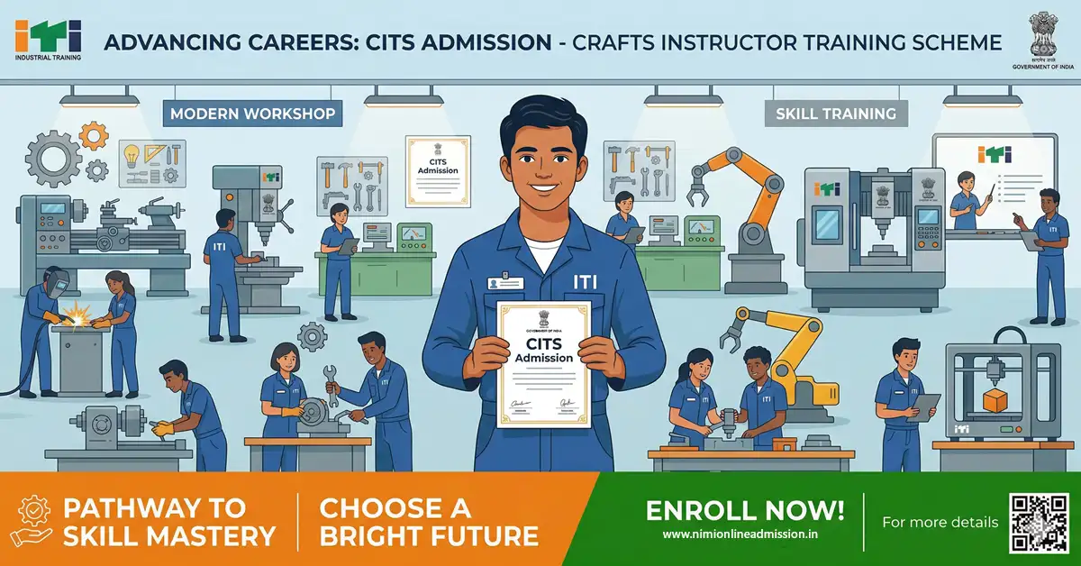 CITS Admission 2026-27 Notification Out – CTI Online Form 18 April to 10 May nimionlineadmission.in